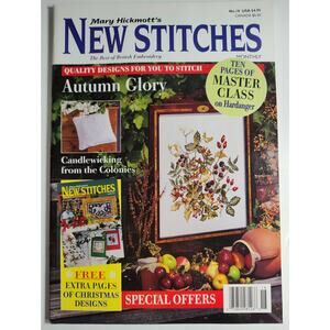 Mary Hickmott's New Stitches #18 Christmas, English Manor, Poppies & Daisies
